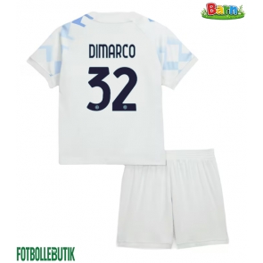 Inter Milan Federico Dimarco #32 Bortaställ Barn 2025-26 Kortärmad (+ Korta byxor)